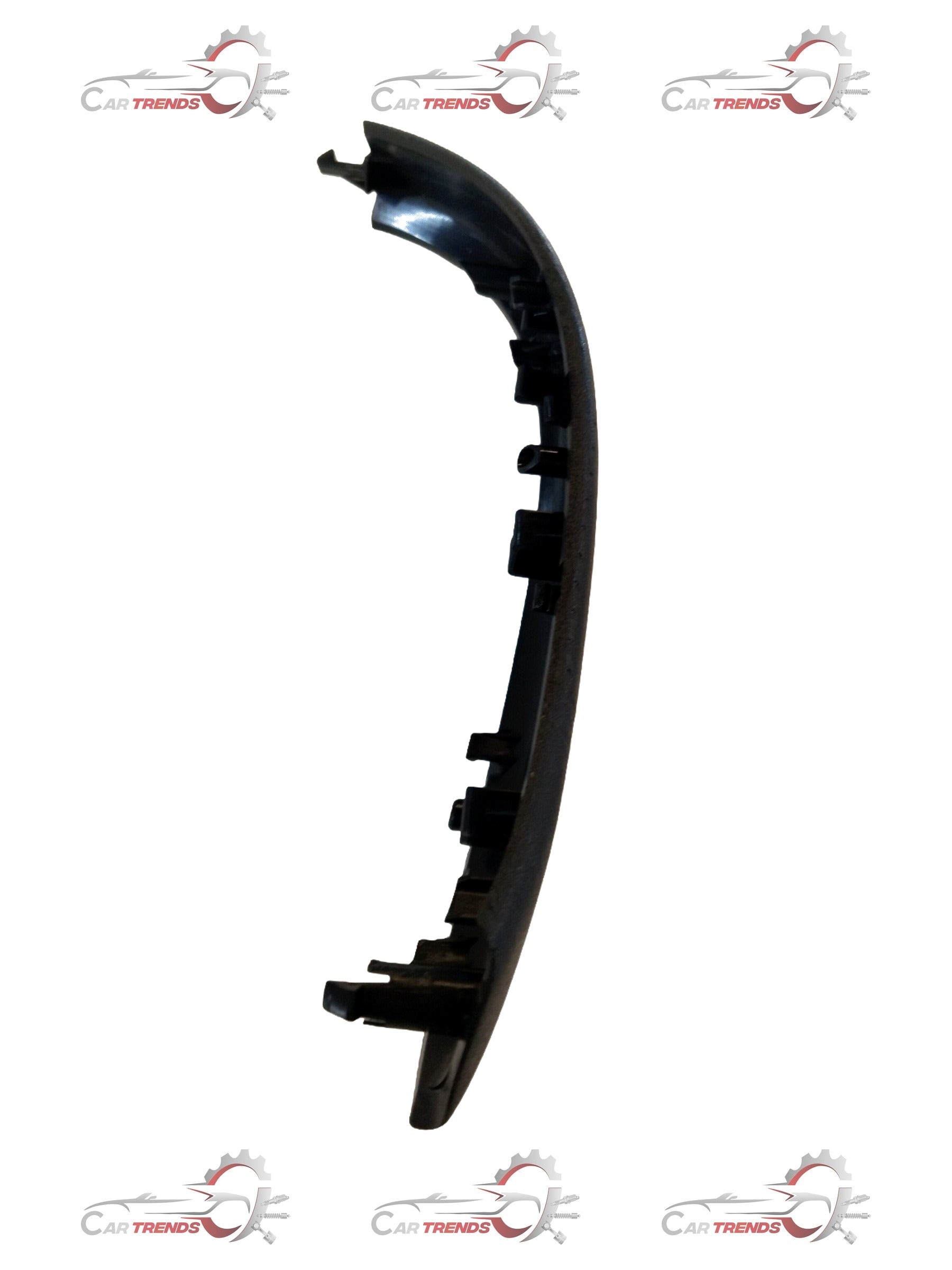 Mahindra Scorpio front left outer door grab handle in black, durable automotive part with textured grip and mounting points.