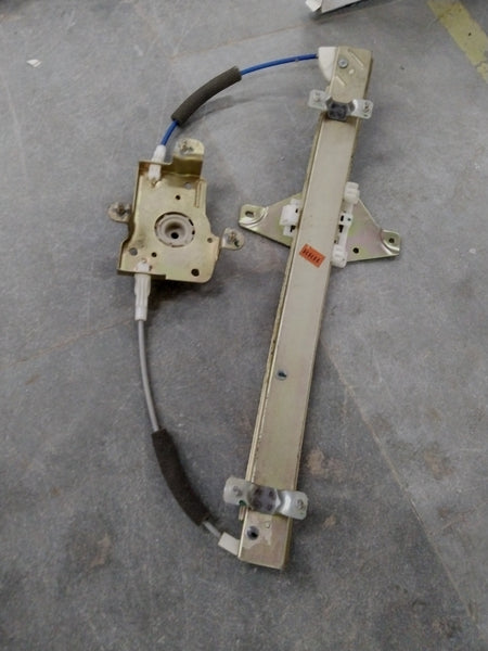 Rear right side Chevrolet Aveo regulator window by General Motors, showing the mechanical components and frame.
