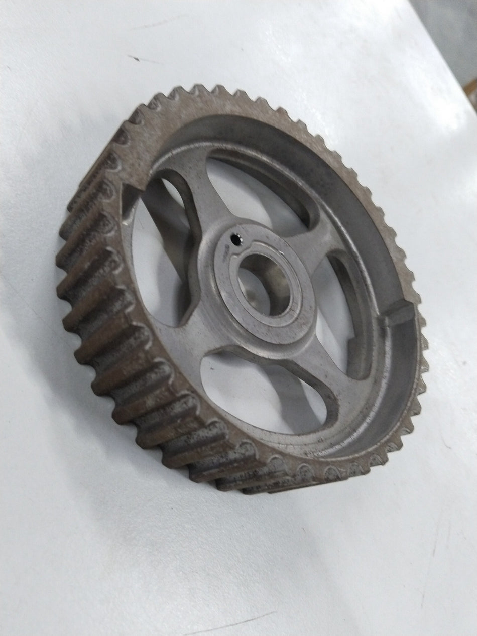 General Motors GEAR camshaft exhaust for Chevrolet Optra, showing a close-up of the engine component with metal finish and branding details.