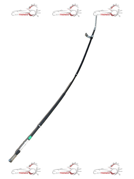 Mahindra Scorpio LH rear parking brake cable assembly, part #0605BAA03071N, showing the black cable with connectors.