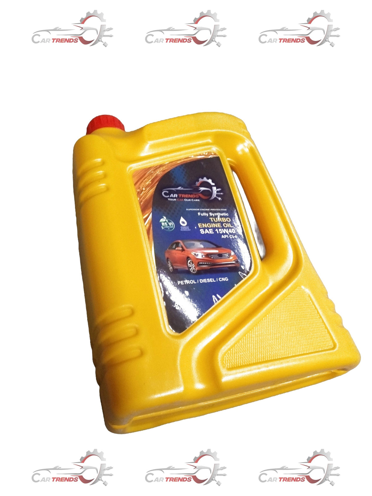 CARTRENDS 15w40 car engine oil bottle, 3.5-liter pack suitable for all car types and variants, displayed with label and cap