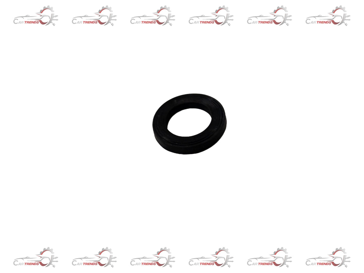 Chevrolet Tavera seal reservoir from General Motors, showing the black plastic component with mounting points and cap.