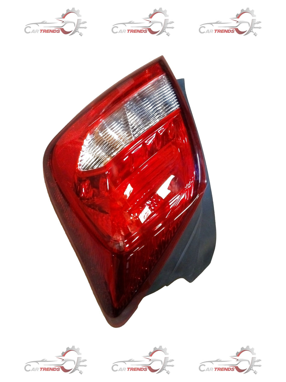 Nissan Datsun Go Plus right tail lamp assembly with clear lens and red and amber sections for signaling and braking.