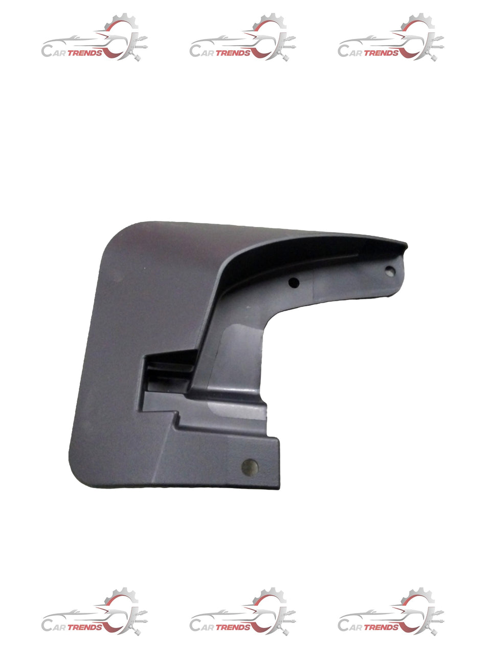 General Motors splash guards installed on Chevrolet Sail hatchback, showing the durable black protective wheel well coverage.