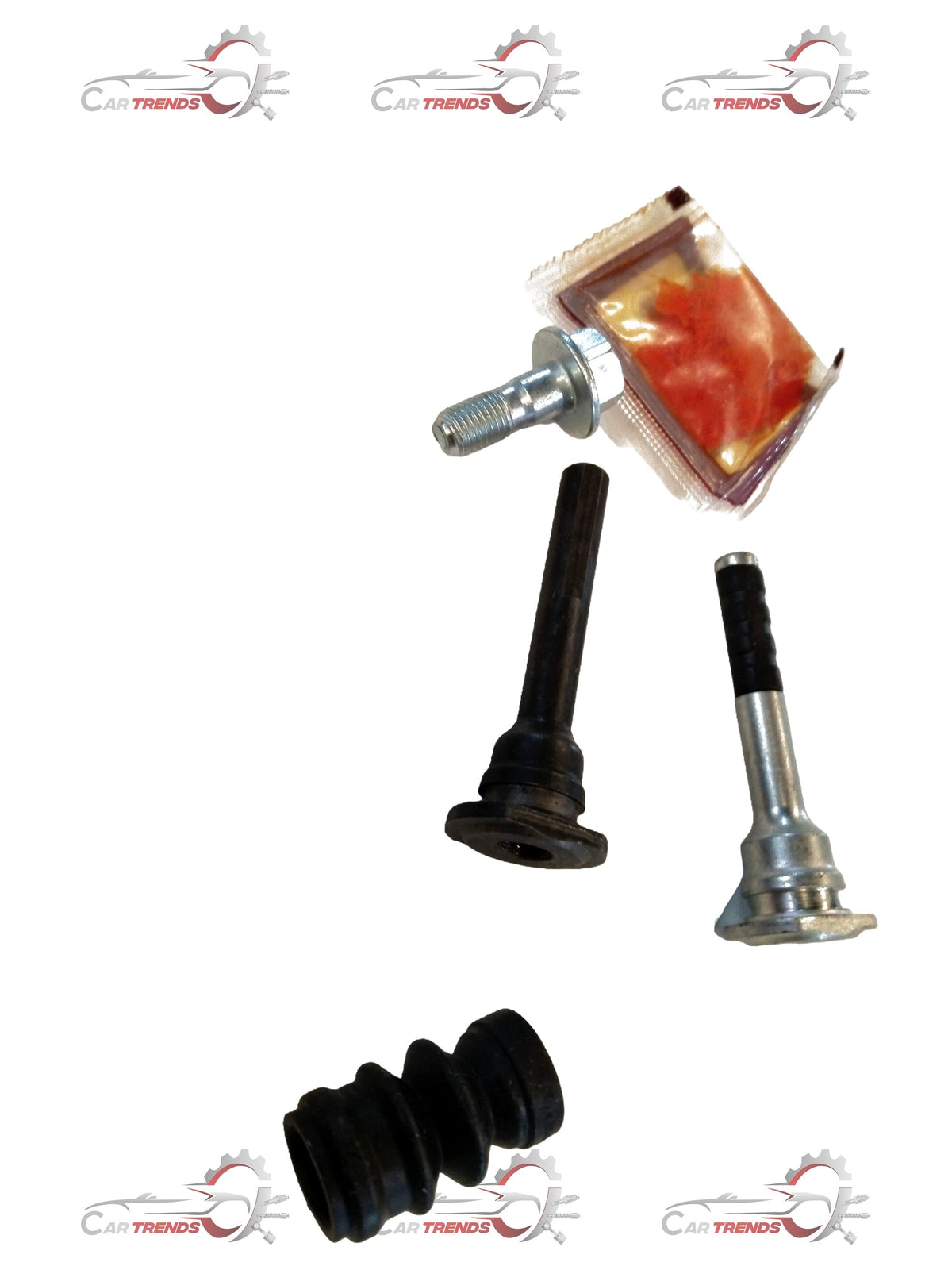 CarTrends Cliper Pin Swift new model 55850M68P01 spare part showing the metal clip with detailed design and branding.
