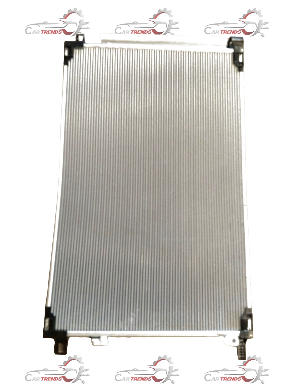 CarTrends condenser assembly supply for vehicle cooling, featuring the INVICTO #T884AM0VT01 model with detailed metal components.
