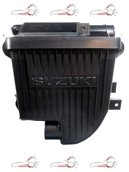 CarTrends air cleaner assembly for Maruti Swift 2nd Gen, Dzire 2nd Gen, Ertiga 1st Gen petrol models, showing the filter and housing.
