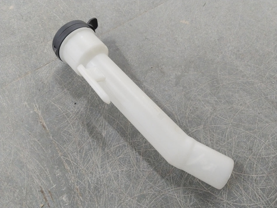 General Motors Chevrolet Cruze windshield washer solvent container filler with labeled cap and clear plastic body.