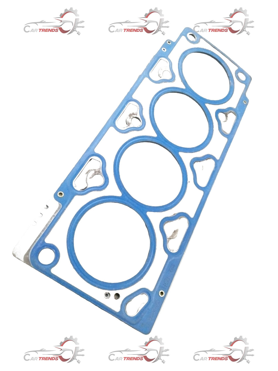 Chevrolet Optra cylinder head gasket by General Motors, showing the gasket's detailed rubber and metal construction for engine sealing.