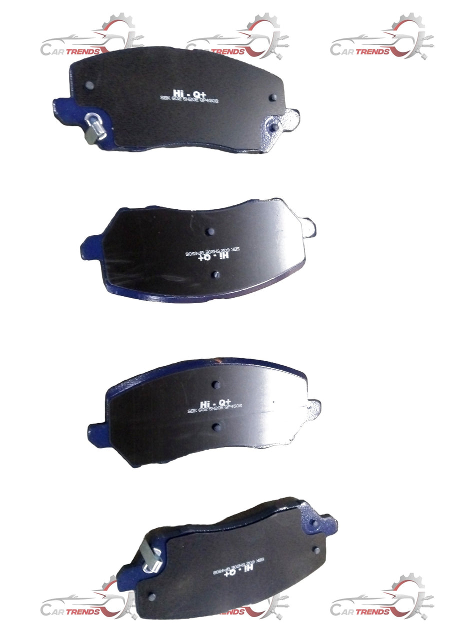Front ceramic brake pad for Mahindra & Mahindra Thar by CarTrends, Hi-Q+ 3D & 4D model, part number QP4508.