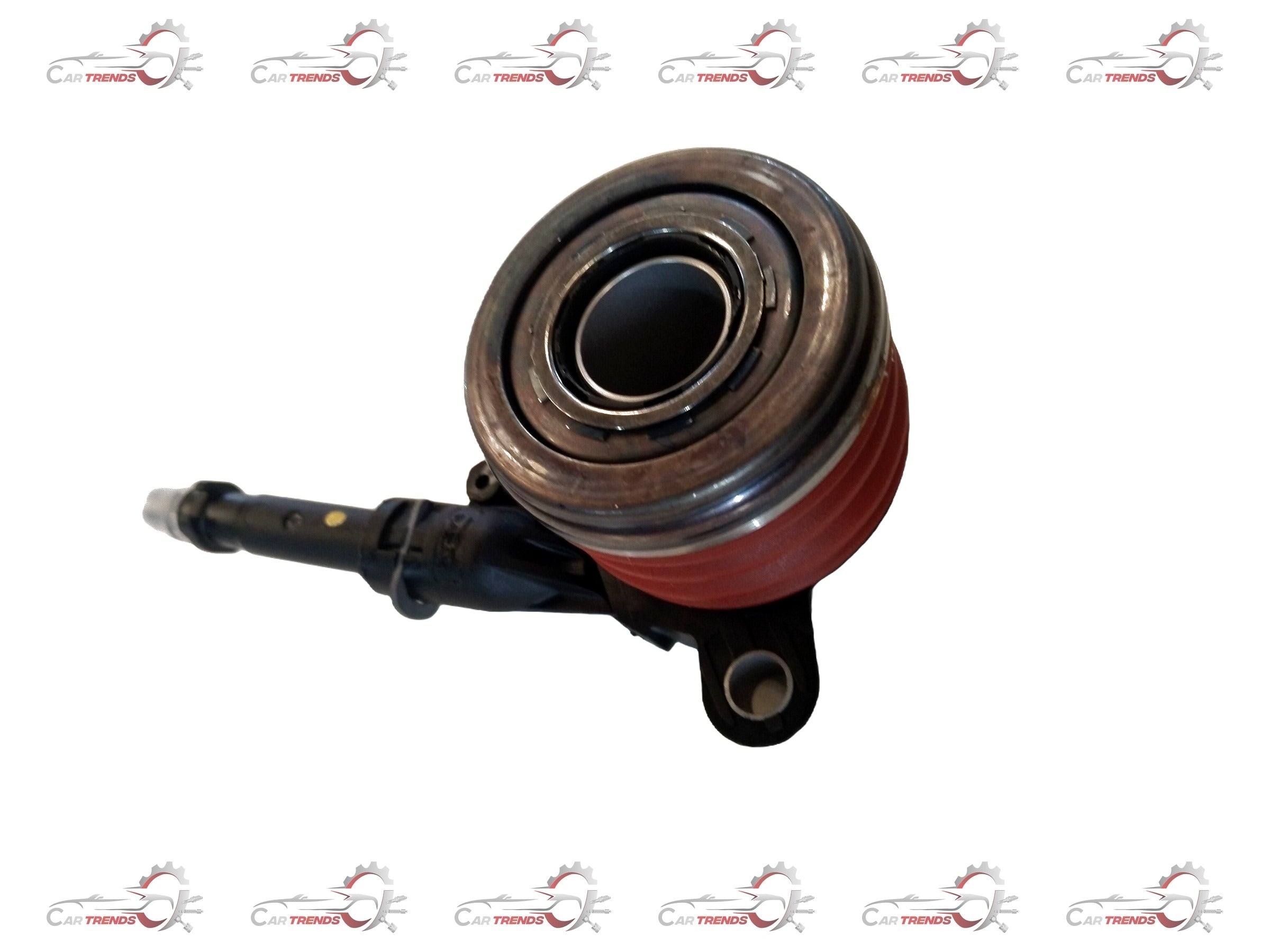 Mahindra concentric slave cylinder part #0802CAA08431N, close-up view showing metal components and hydraulic connections.