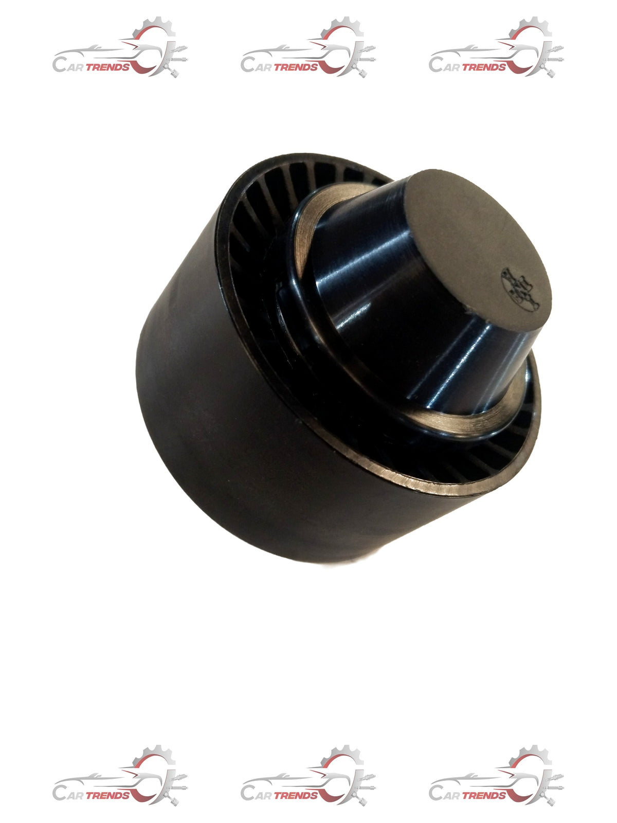 Ford CarTrends spare pulley part #2S6Z8678A, close-up of the automotive pulley showing metal wheel with grooves and mounting hole.