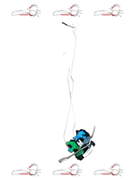 Hyundai Elantra right-hand latch assembly door part, model #814204N000, showing metal components and latch mechanism.
