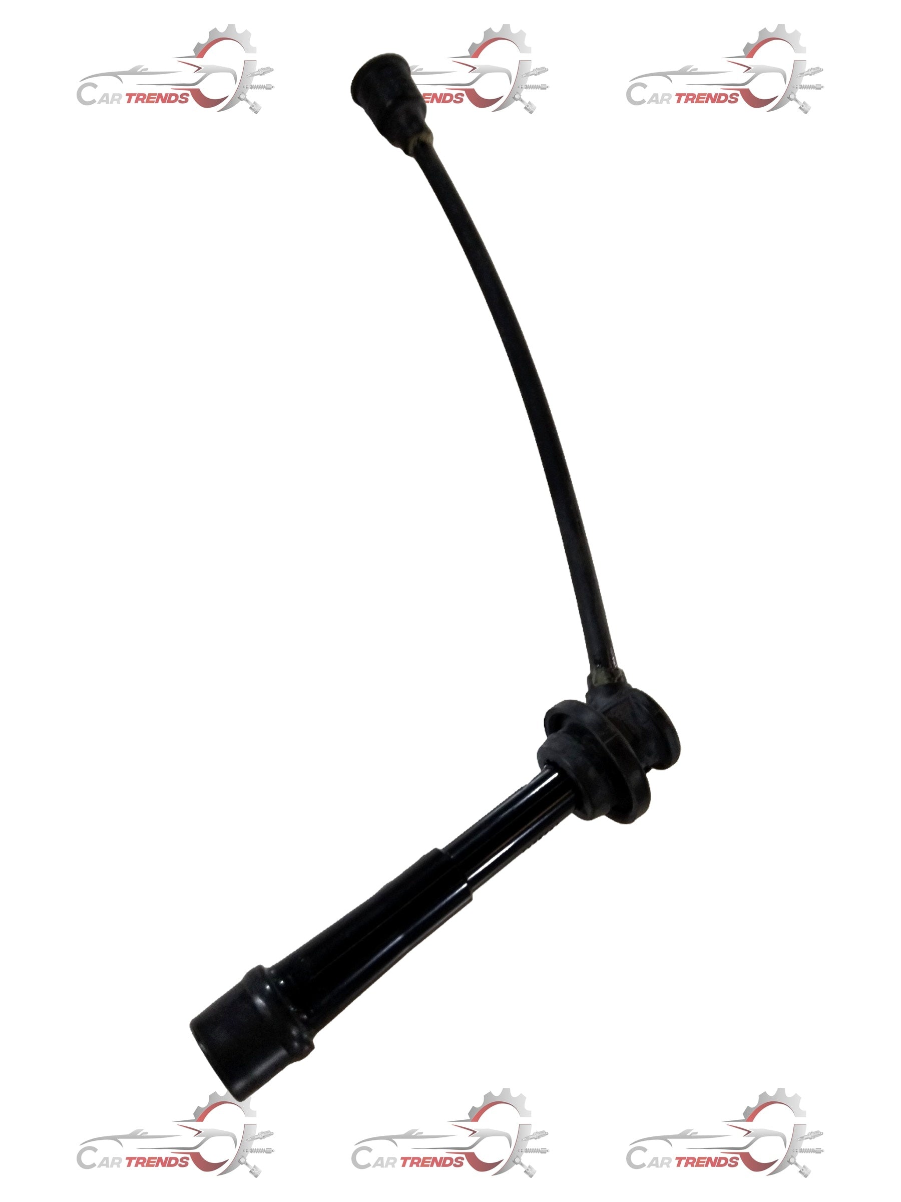 Maruti Suzuki high tension cord set for Maruti 800 engine, automotive spark plug wires, black and red cables, automotive parts.