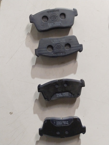 Front brake pad for Maruti Suzuki Eeco and Versa, all variants, showing the metal and friction surface of the brake component.