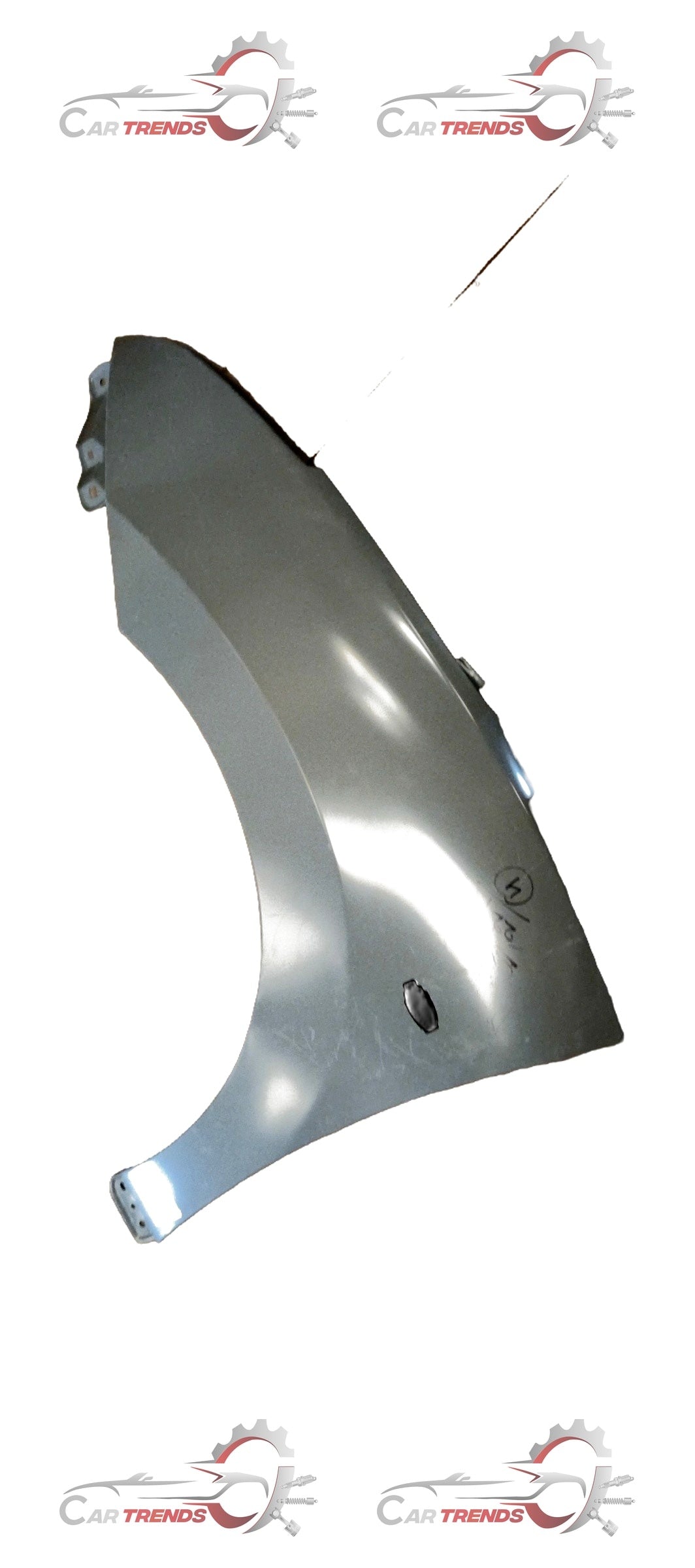 CarTrends PanelFront FenderL 57711M68P10 spare part, showing a close-up of the front fender component for vehicle repair.