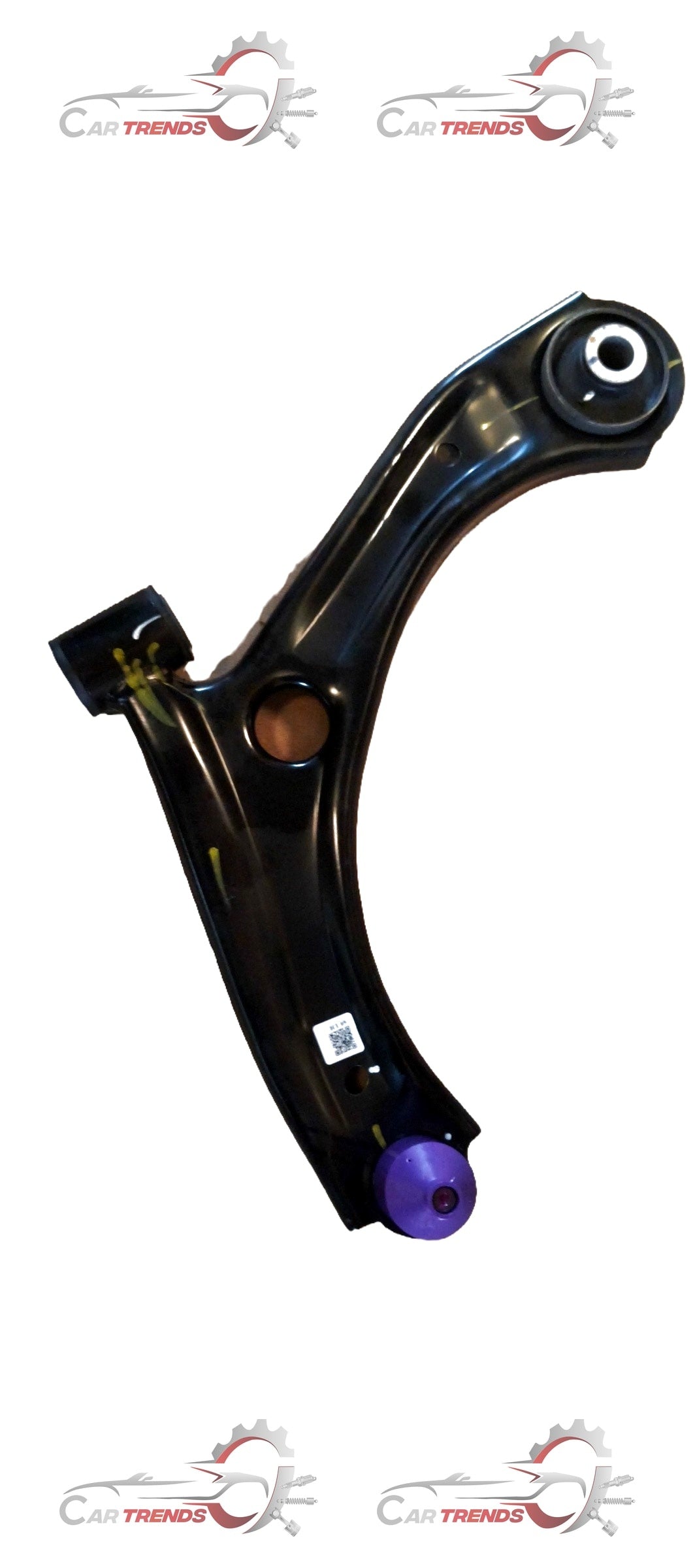 CarTrends front left track control arm for Celerio, spare part showing the metal arm component for vehicle suspension repair.