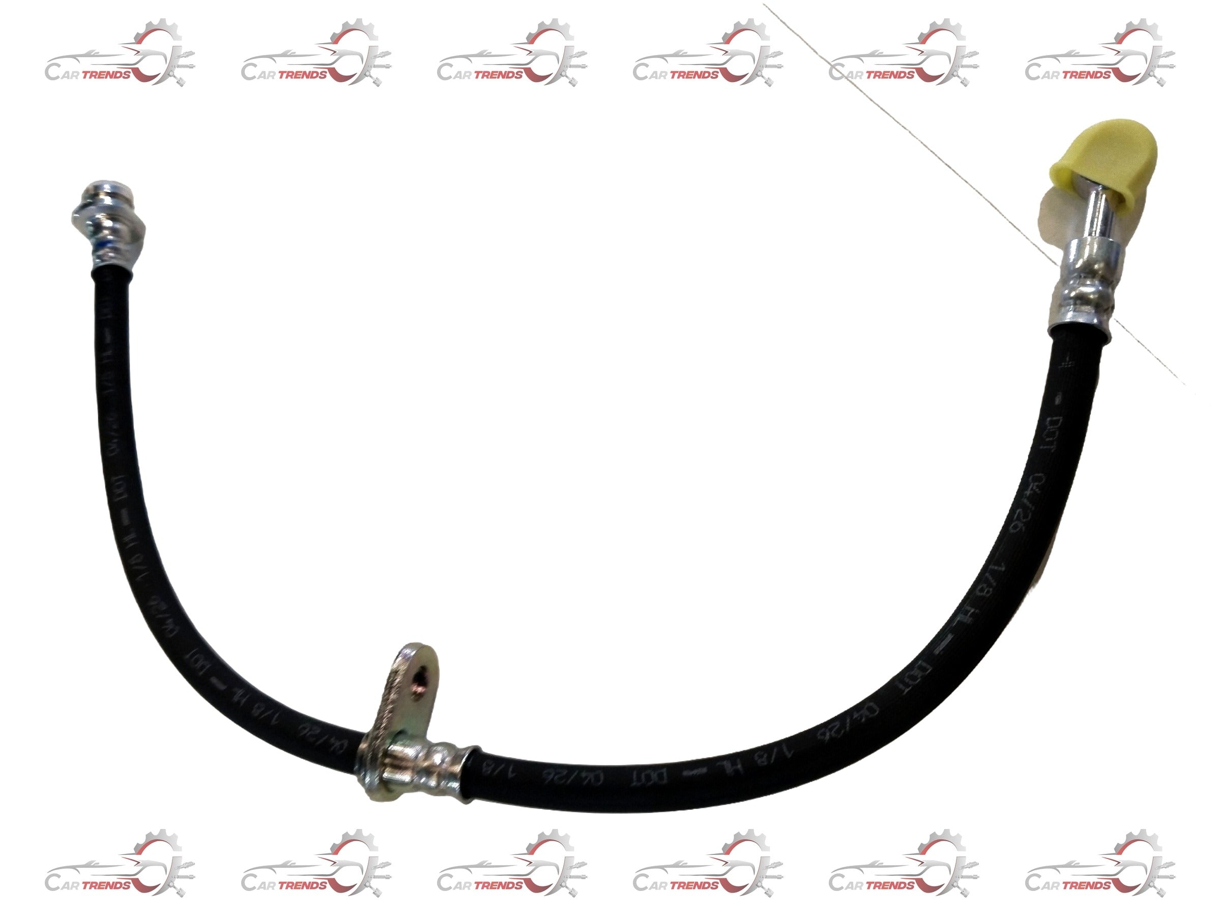 Maruti Suzuki Grand Vitara brake hose component, front view, part number 51550M75J00, showing flexible rubber hose with metal fittings.