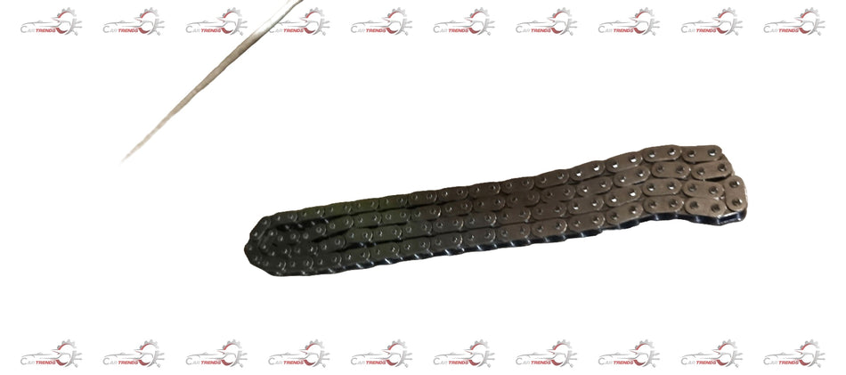 Maruti Suzuki timing chain component for Swift, Dzire, and Ertiga models, showing the metal chain and associated parts.
