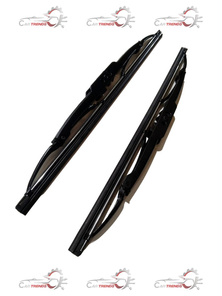 CARTRENDS 14-inch wiper blade for all cars, showing the sleek rubber edge and metal frame design for clear windshield wiping.