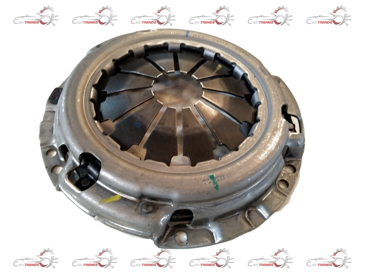Toyota clutch cover assembly spare part by CarTrends, showing the metal clutch cover with bolt holes and mounting surface.