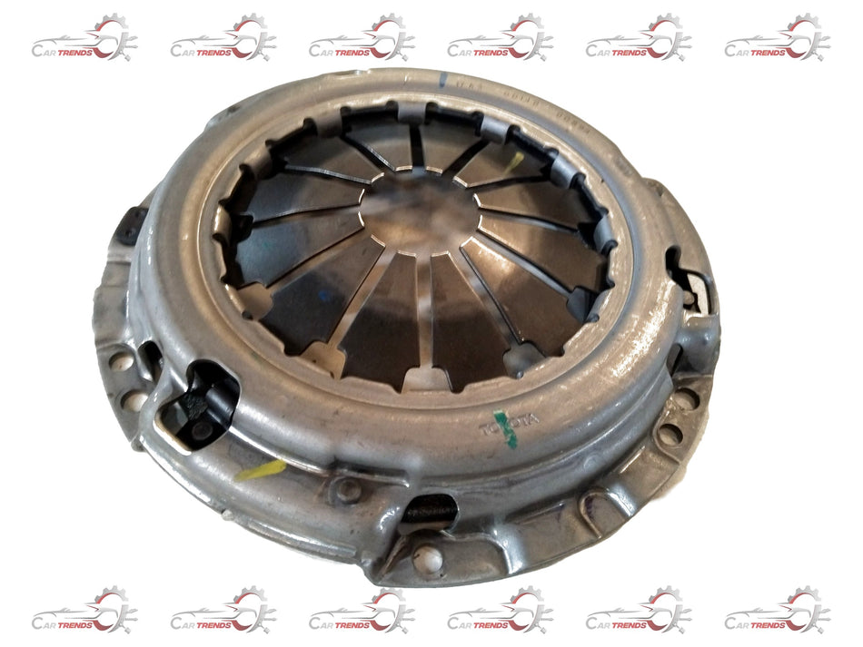 Toyota clutch cover assembly spare part by CarTrends, showing the metal clutch cover with bolt holes and mounting surface.