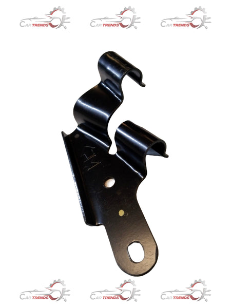 Nissan bracket cable mounting with metal bracket and screws, designed for secure cable installation in vehicle engine compartments.
