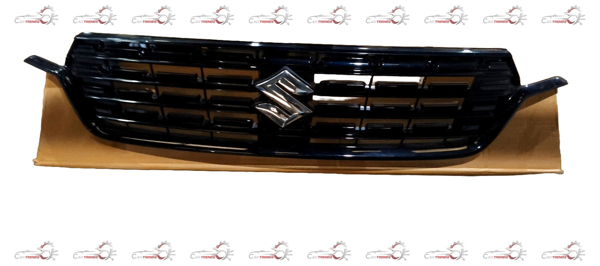 CarTrends upper radiator grille for Ertiga, spare parts image showing the black plastic grille with mounting points.