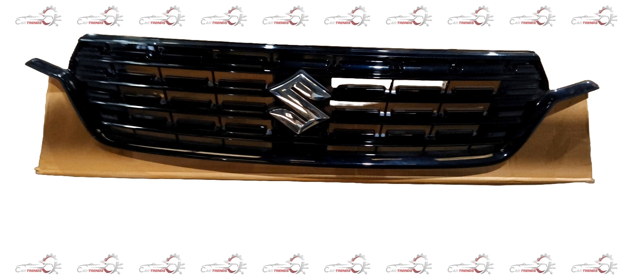 CarTrends upper radiator grille for Ertiga, spare parts image showing the black plastic grille with mounting points.
