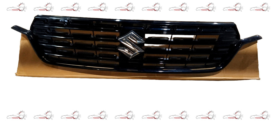CarTrends upper radiator grille for Ertiga, spare parts image showing the black plastic grille with mounting points.