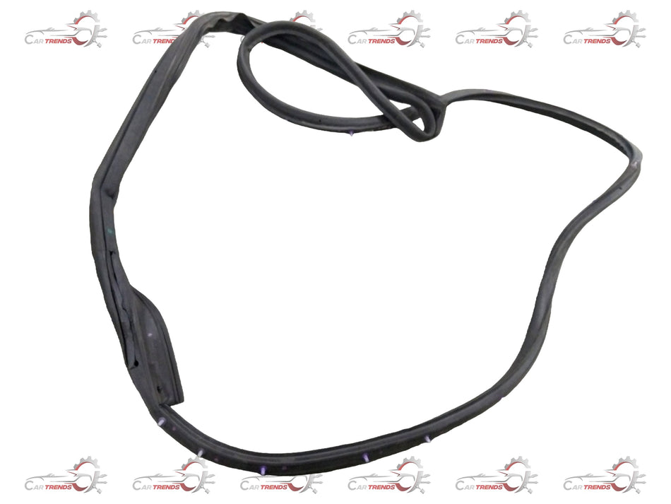 Weatherstrip rear door for Chevrolet Aveo, left hand side, General Motors part #J981313L0, showing the rubber seal and door edge.
