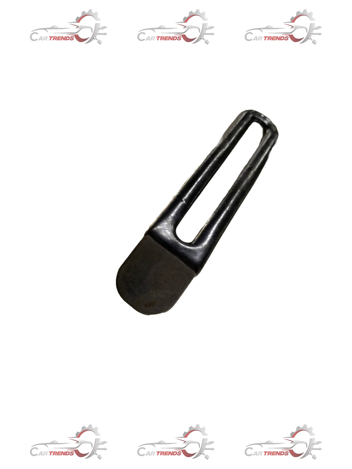 CarTrends Chevrolet Tavera clip insulation spare part, close-up view of the black plastic clip used for vehicle insulation.