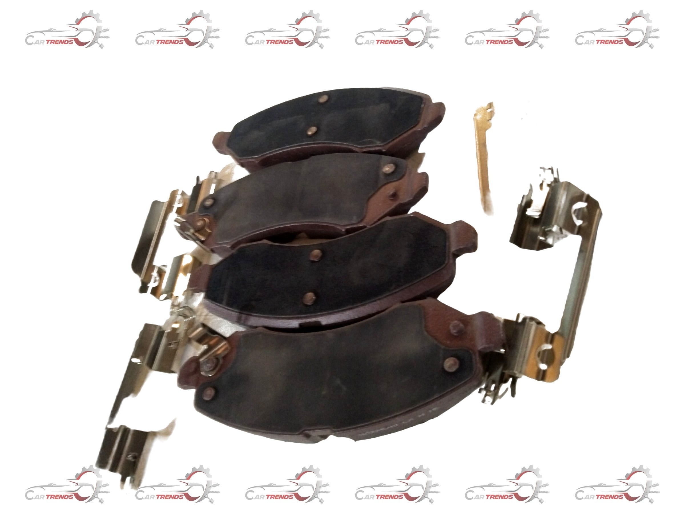 CarTrends Tata Punch brake pad showing the black friction surface and metal backing for vehicle stopping power.