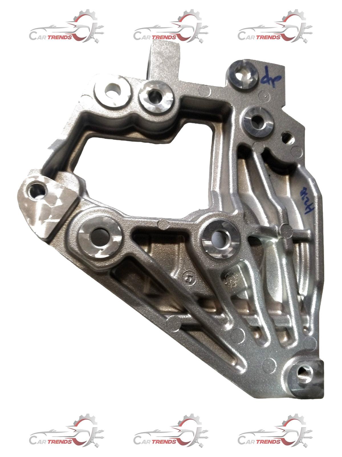 CarTrends Ecosport bracket, black metal part with mounting holes, designed for vehicle support or attachment.