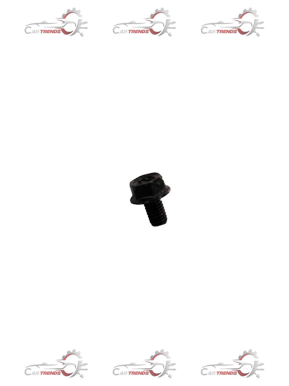 Close-up of a metallic bolt used in Chevrolet Tavera vehicle by General Motors, showing its threaded design and size.