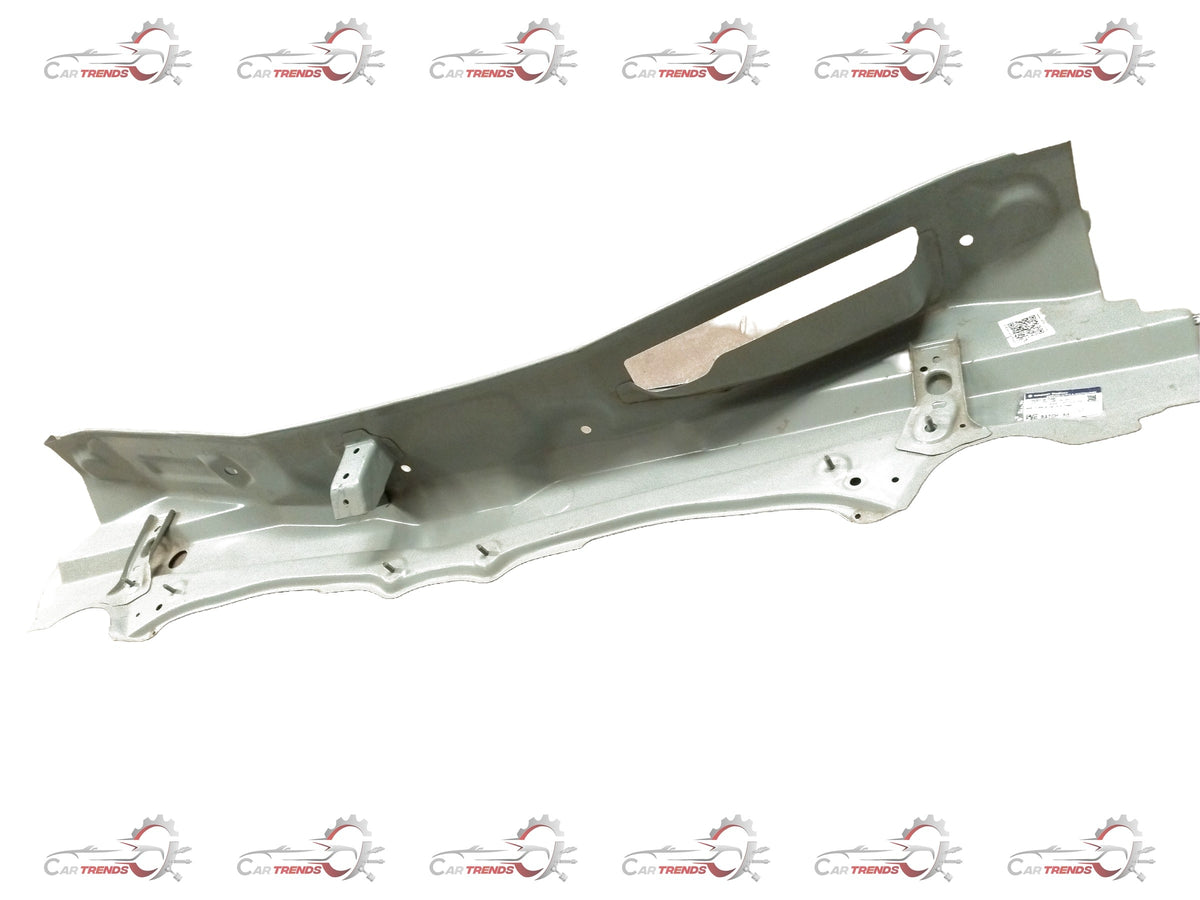Upper panel component cowling for Suzuki Swift, Dzire, Baleno by Maruti Suzuki, shown in black plastic with mounting points.