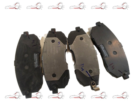 Front brake pad for Maruti Suzuki SX4, showing the new replacement brake pad with detailed metal and friction surface.