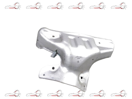 CarTrends Nissan Micra exhaust manifold cover, close-up view showing metal finish and mounting points.