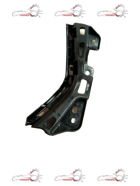 Maruti Suzuki Swift LH bumper holder part, automotive component with black plastic finish, designed for vehicle protection and support.