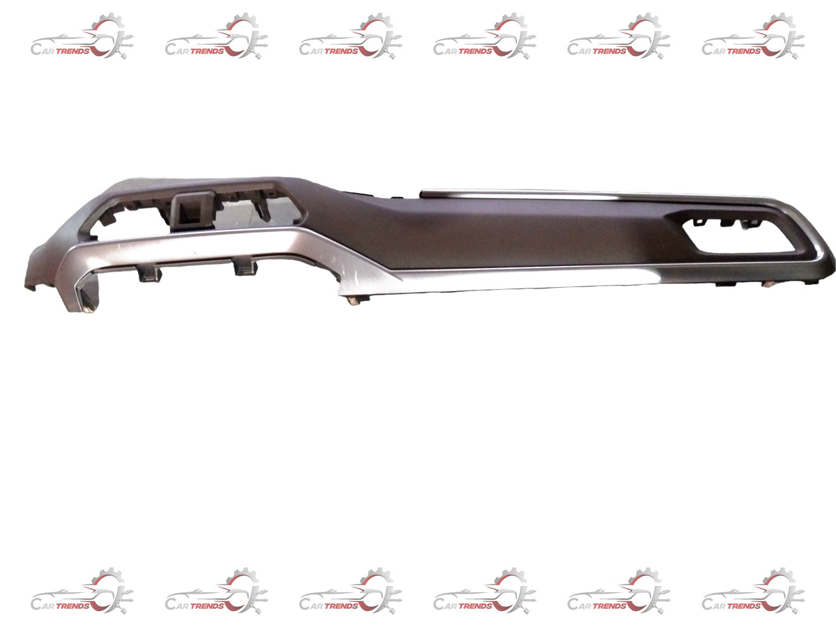 CarTrends instrument panel garnish for Brezza 2nd Gen (2022+) petrol and CNG models, visible close-up of the dashboard trim.