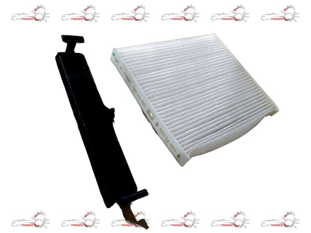 Maruti Suzuki Alto 800 air conditioning filter, replacement part with part number 990J0M53MS0010, showing clean filter material