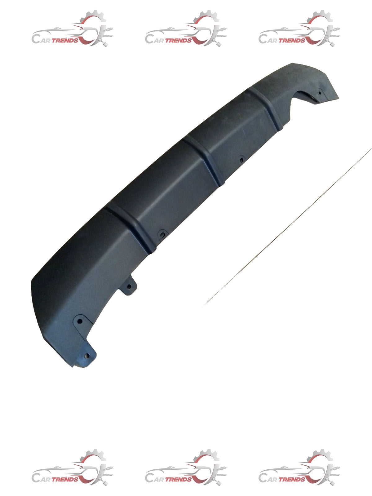 Hyundai Verna rear bumper guard in black, designed to protect the vehicle’s bumper from scratches and minor impacts.