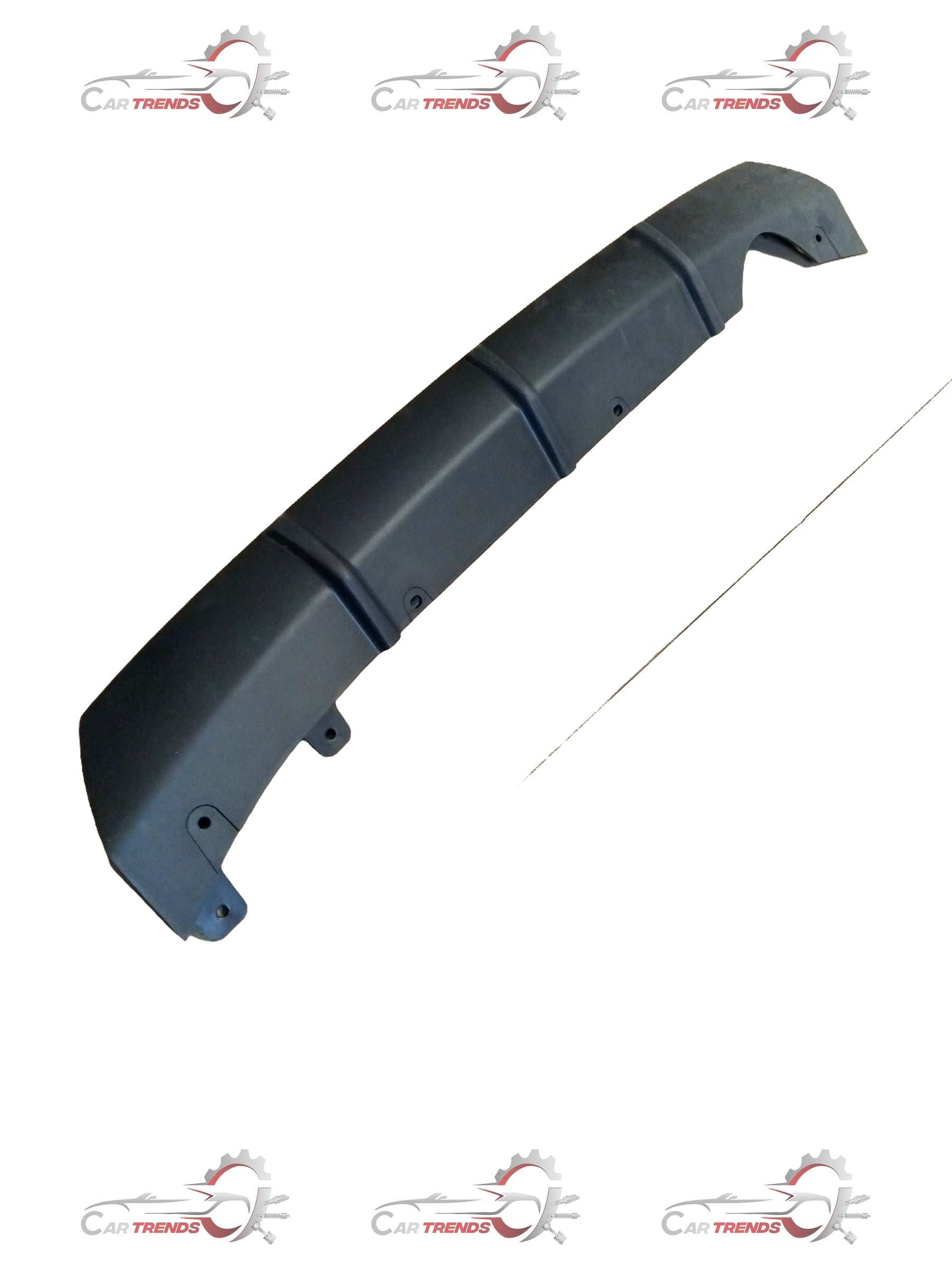 Hyundai Verna rear bumper guard in black, designed to protect the vehicle’s bumper from scratches and minor impacts.