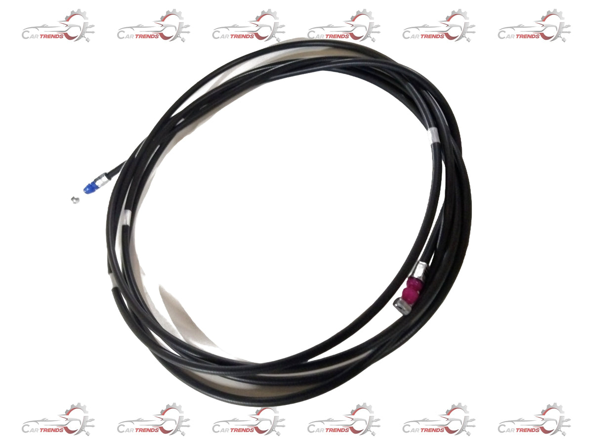 Maruti Suzuki cable comp fuel lid showing the black fuel cap with attached cable for vehicle refueling.
