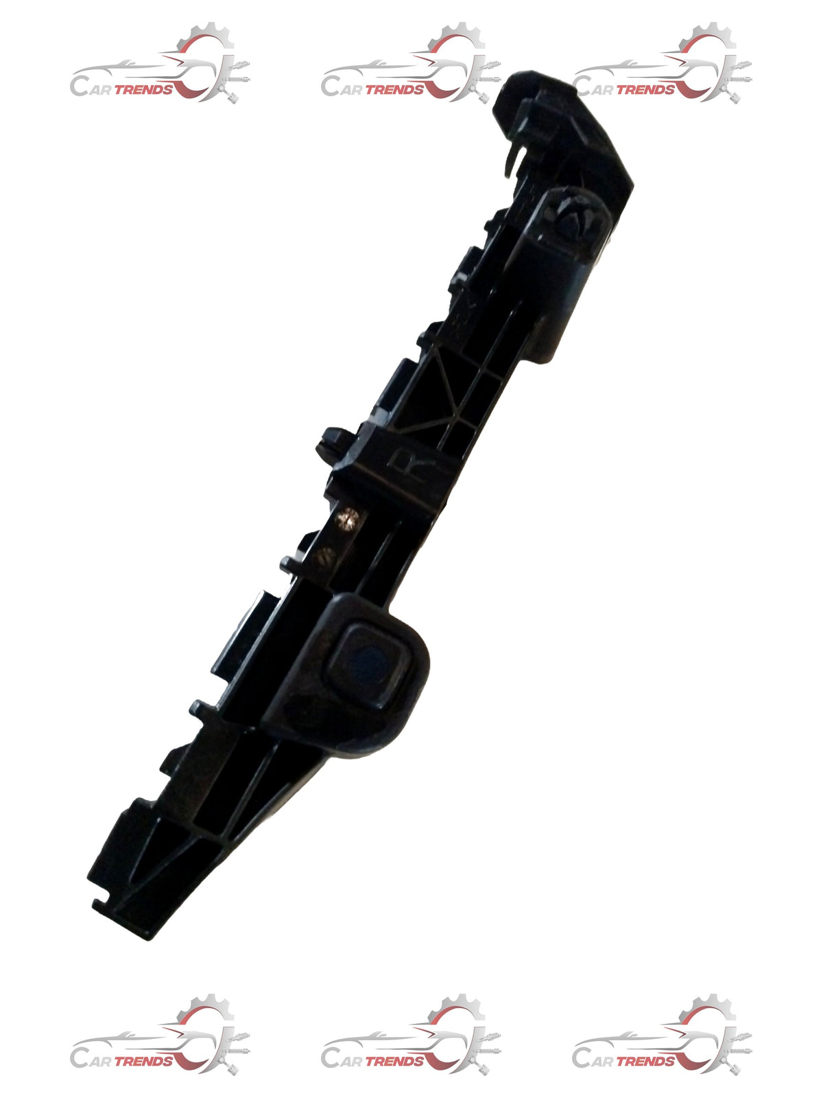 Maruti Suzuki Swift Dzire right side bumper holder, automotive part with black plastic and metal components.