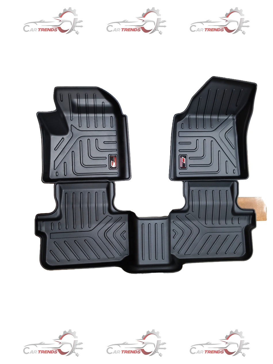 Black Gfx Lifelong Mats Harrier 2019 automatic transmission floor mat with textured surface for vehicle interior protection.