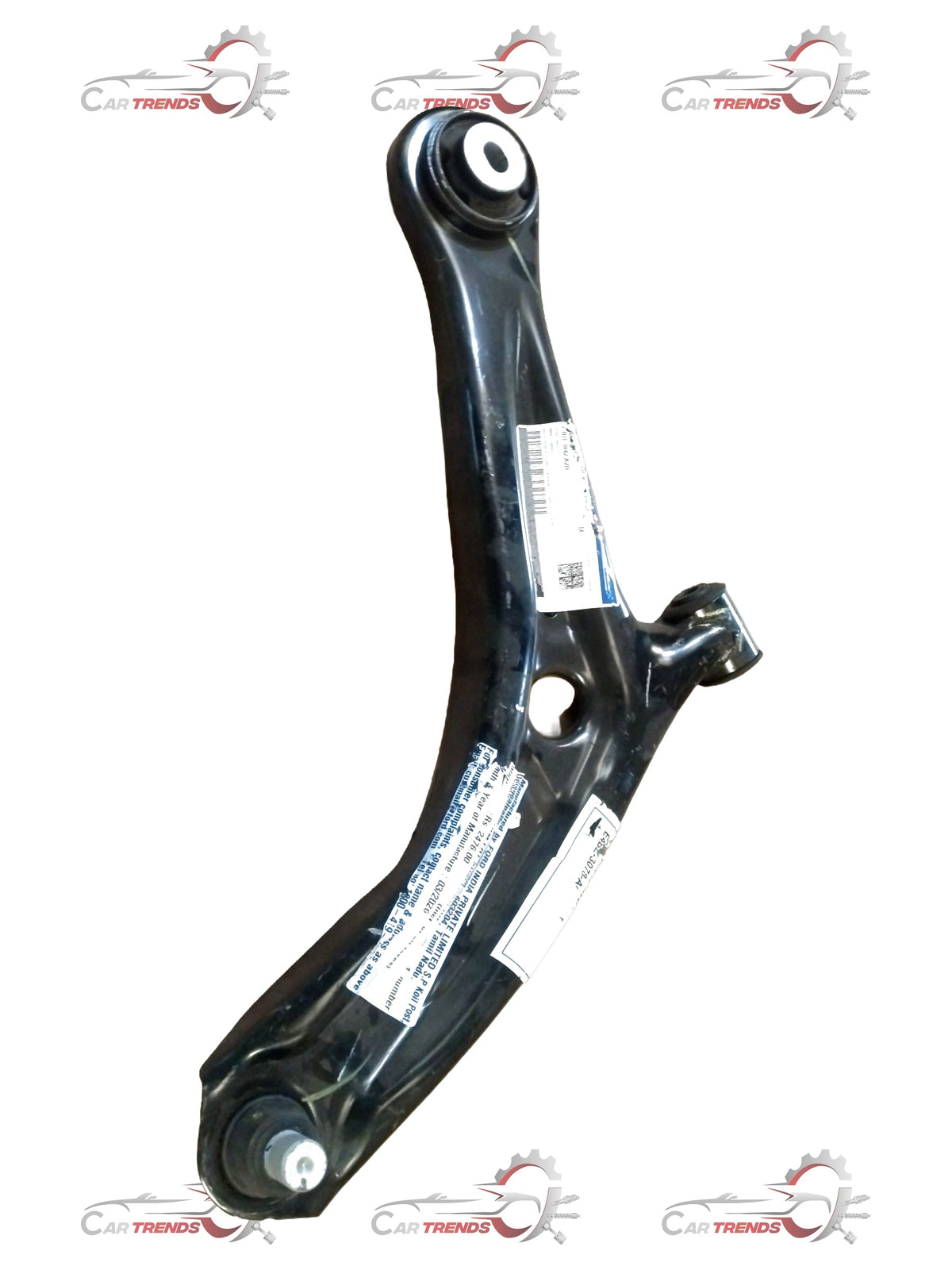 Front right lower arm for Ford vehicles, CarTrends spare part, showing a metal automotive suspension component.