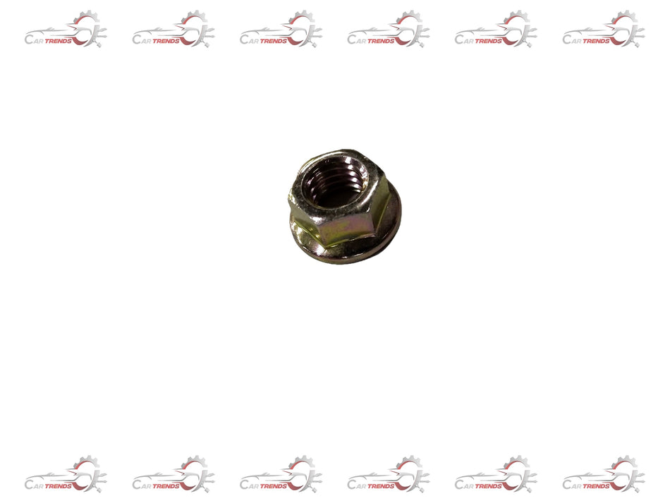 General Motors M10x1.5 hex flange nut for Chevrolet Optra, showing the durable metal nut with flange and threading.