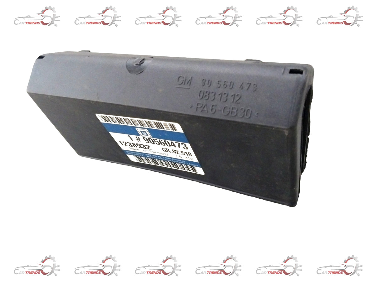 General Motors Chevrolet Astra relay box spare part, showing the black rectangular relay component with connectors.
