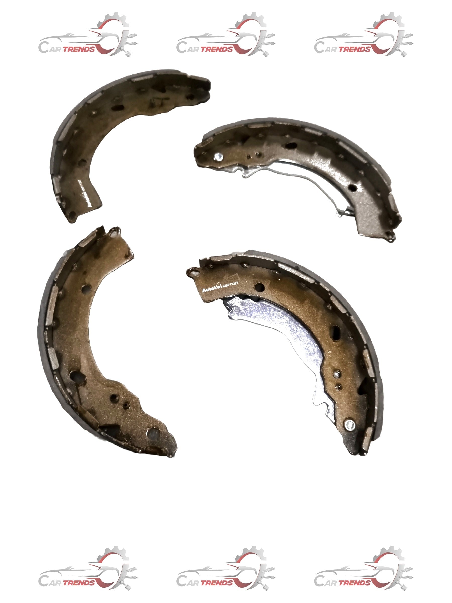 Rear brake shoe for KUV100, Tata Nexon, Zest, and Bolt by AUTOKOI, shown in the image with detailed metal and lining parts.
